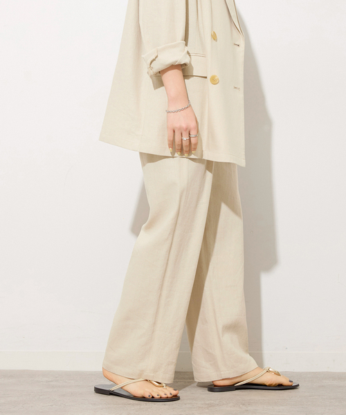 JOURNAL STANDARD relume パンツ 「追加」リネンレーヨンタック