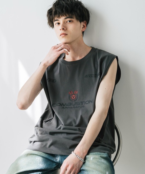 ジョーカー T グラフィック タンクトップ　XL チャコールグレー　ペンキ ジョーカー グラフィック タンクトップ XL チャコールグレー