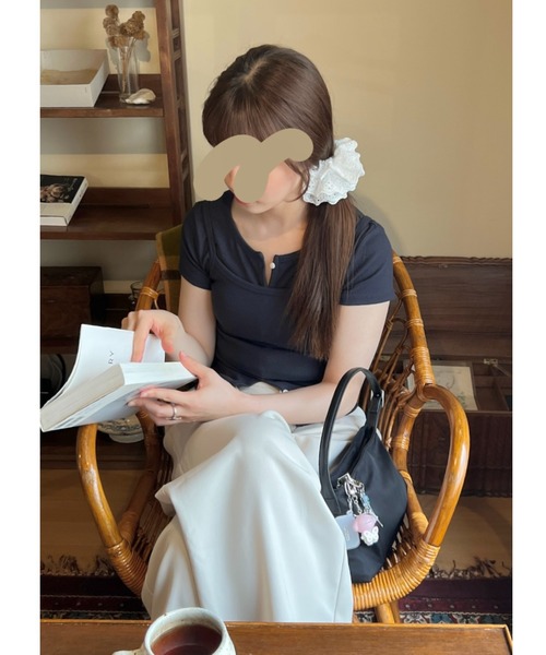 アイボリーカーディガン　ニット2点セット w closet カーディガン 「2点セットアイテム/ラメ生地」セーラー