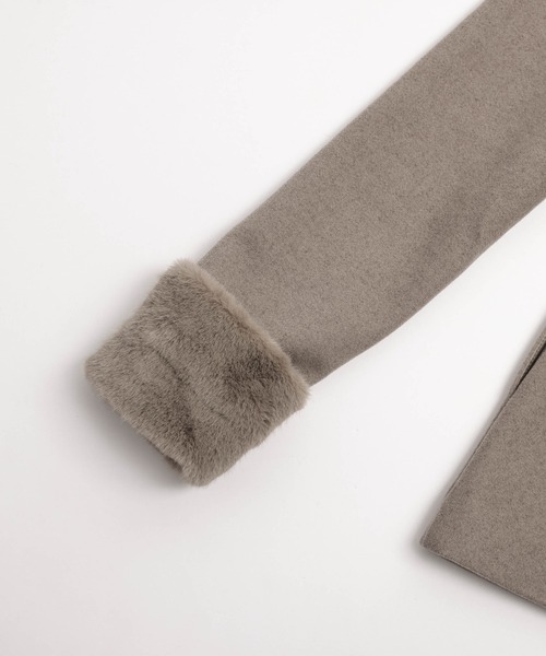 「SUGAR BISKET」 「La-gemme」ノーカラーコート L オートミール レディース_画像4