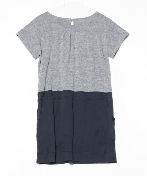 BURBERRY BLUE LABEL ストライプ 半袖ワンピース 36 BURBERRY BLUE LABEL 「BURBERRY LABEL」 半袖ワンピース 36