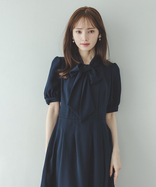 TOCCA（トッカ） ワンピース RIBBON ROSETTE HALF ドレス : ZOZOTOWN