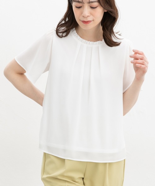 大人気♥️フリフリゆったりトップス　夏の女子会やデートに最適 ブラウス シャツ フリルショルダーブラウス レディース