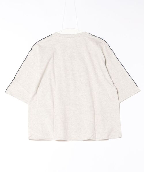 ScoLar tシャツ 152674：配色メロウステッチ クリームソーダ柄T