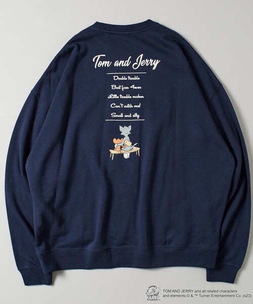 「FREAK'S STORE」 スウェットカットソー「TOM and JERRYコラボ」 SMALL ベージュ メンズ