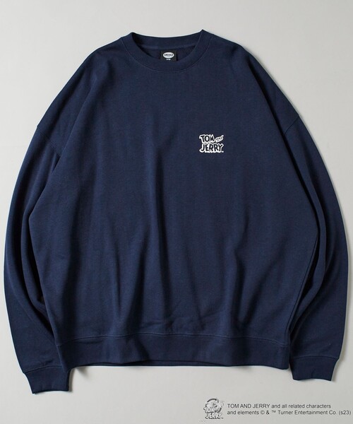 「FREAK'S STORE」 スウェットカットソー「TOM and JERRYコラボ」 SMALL ベージュ メンズ