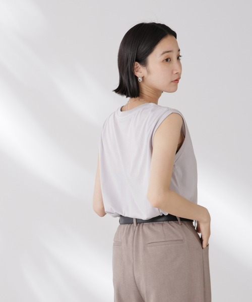 tシャツ 吸水速乾抗菌防臭ノースリーブトップス レディース | NANO universe | 13