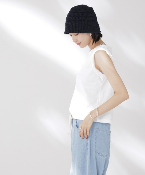 tシャツ 吸水速乾抗菌防臭ノースリーブトップス レディース | NANO universe | 04