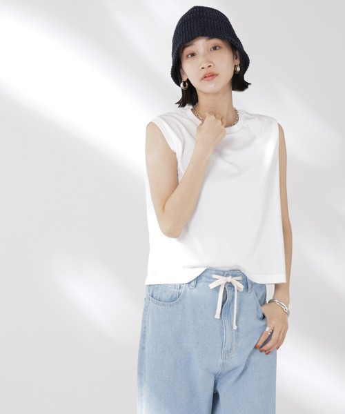 tシャツ 吸水速乾抗菌防臭ノースリーブトップス レディース | NANO universe | 06