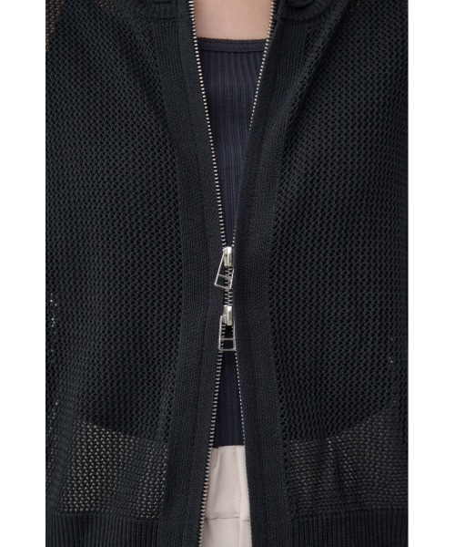 STUSSY メッシュ編みジップアップカーディガン STUSSY メッシュ編みジップアップカーディガン