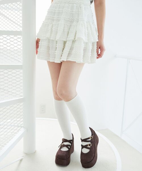 MAJESTIC LEGON（マジェスティックレゴン） シューズ ダブルクロス厚底 