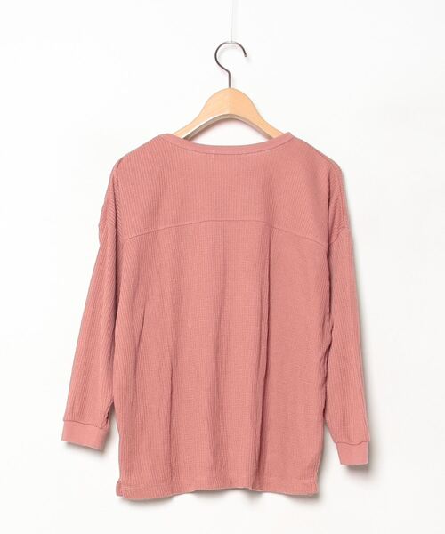 「niko and...」 7分袖カットソー MEDIUM ピンク レディース
