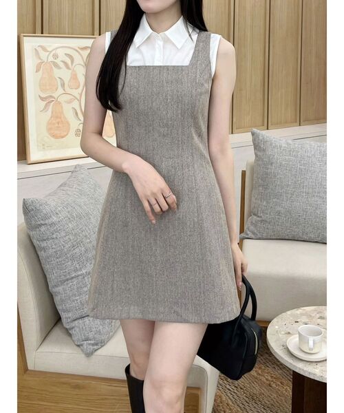 MERCURYDUO（マーキュリーデュオ） ワンピース ヘリンボーンタイトミニ