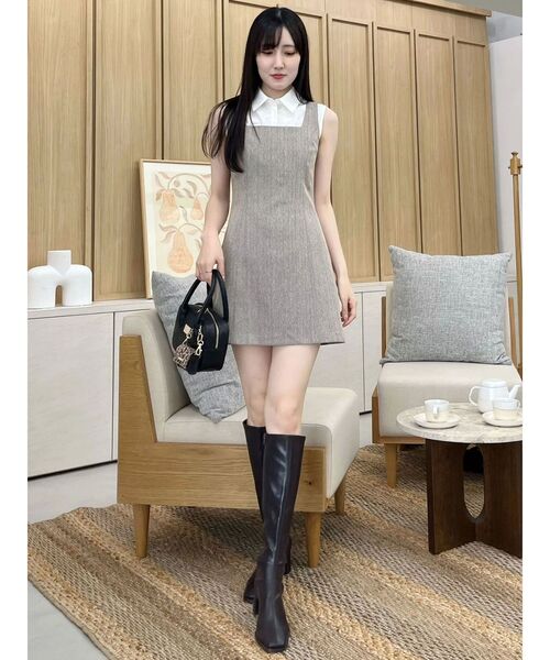 MERCURYDUO（マーキュリーデュオ） ワンピース ヘリンボーンタイトミニ