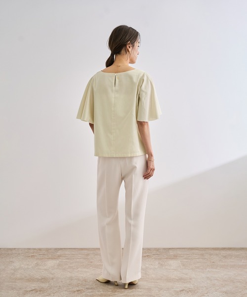 ブラウス シャツ 「洗える」フレアスリーブオーバーブラウス「WEB・一部店舗限定」 レディース ROPE' ブラウス シャツ 「洗える」フレアスリーブオーバー