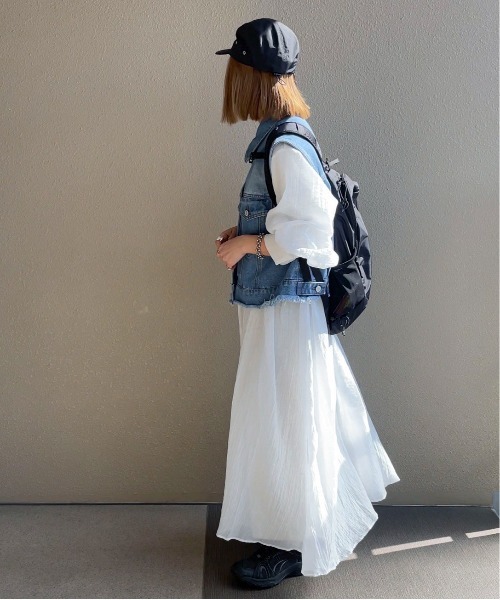 「feepur by saya」 ベスト MEDIUM グレー レディース