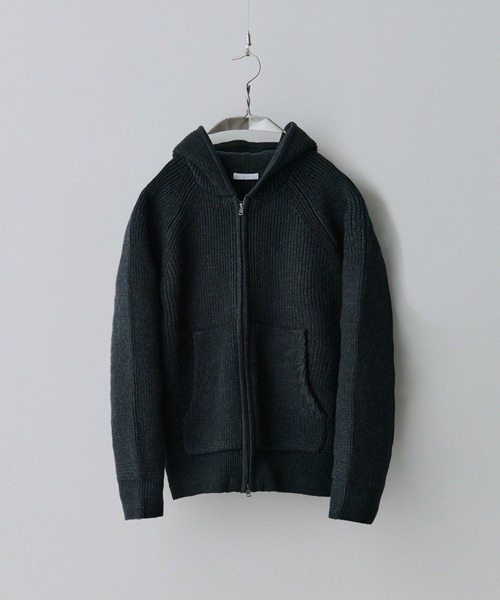 WYM LIDNM セーター ニット AZE KNIT CROPPED HOODIE メンズ