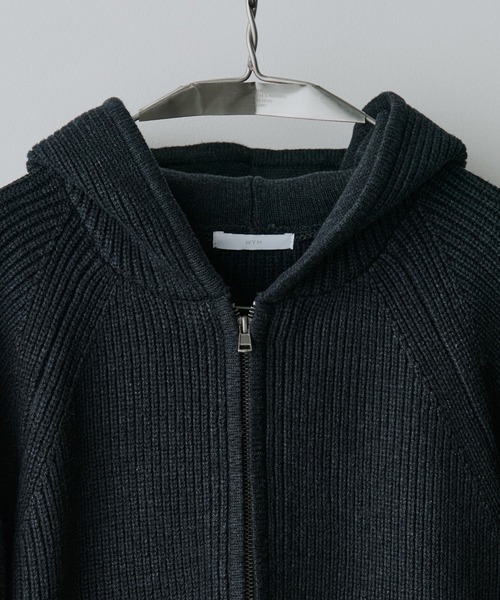 WYM LIDNM セーター ニット AZE KNIT CROPPED HOODIE メンズ