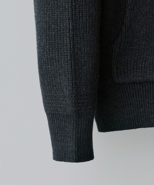 WYM LIDNM セーター ニット AZE KNIT CROPPED HOODIE メンズ
