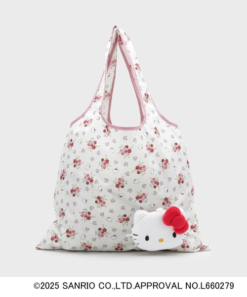 ローラアシュレイ　キティちゃん&エコバッグ　完売品　新品未使用 ハローキティ × ヴィンテージ ソルジャー柄（エコバッグ