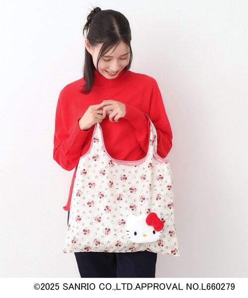 ローラアシュレイ　キティちゃん&エコバッグ　新品未使用 LAURA ASHLEY エコバッグ 「サンリオキャラクターズ コラボ