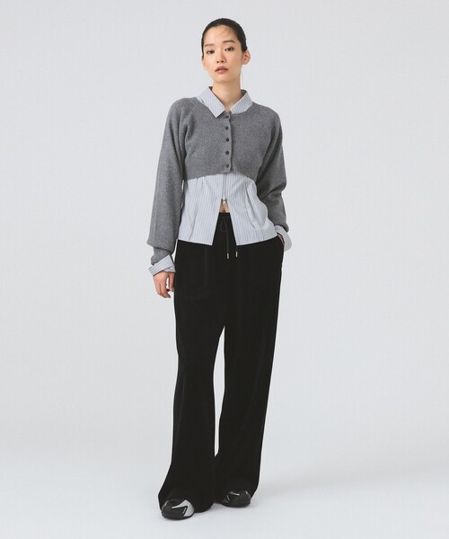 Ray BEAMS（レイ ビームス） カーディガン クロップド クルーネック