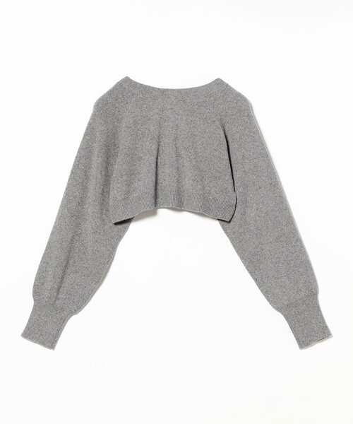 未使用　Ray beams クロップド クルーネック カーディガン Ray BEAMS（レイ ビームス） カーディガン クロップド クルーネック