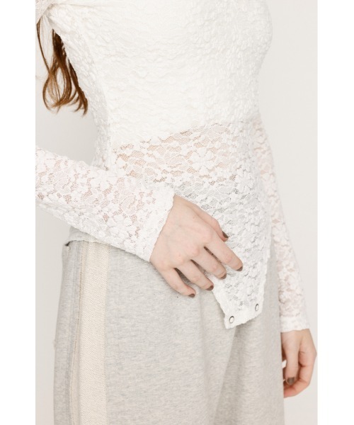 SLY tシャツ LACE BODY SUITS レース ボディスーツ 秋服