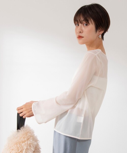 「NOLLEY'S」 長袖カットソー 38 アイボリー レディース