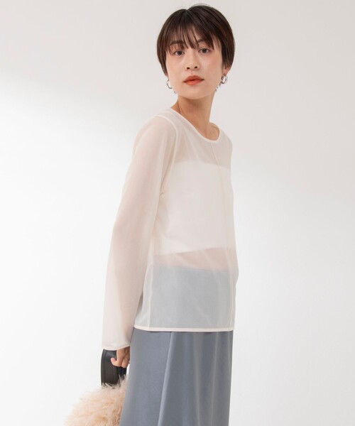 「NOLLEY'S」 長袖カットソー 38 アイボリー レディース