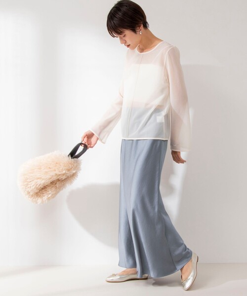 「NOLLEY'S」 長袖カットソー 38 アイボリー レディース