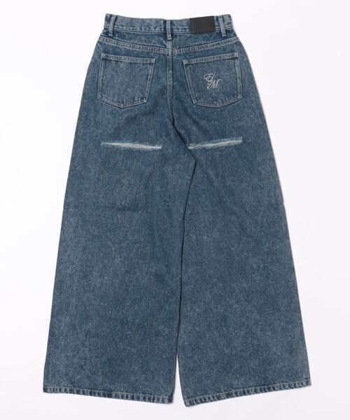 [EATME] Denim брюки SMALL голубой женский 