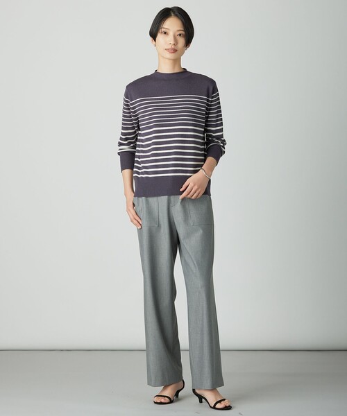 ニット セーター SOFT TOUCH WOOL ボーダー レディース : ZOZOTOWN