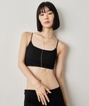 ブラトップ カップ付き キャミソール バックレ...の詳細画像1