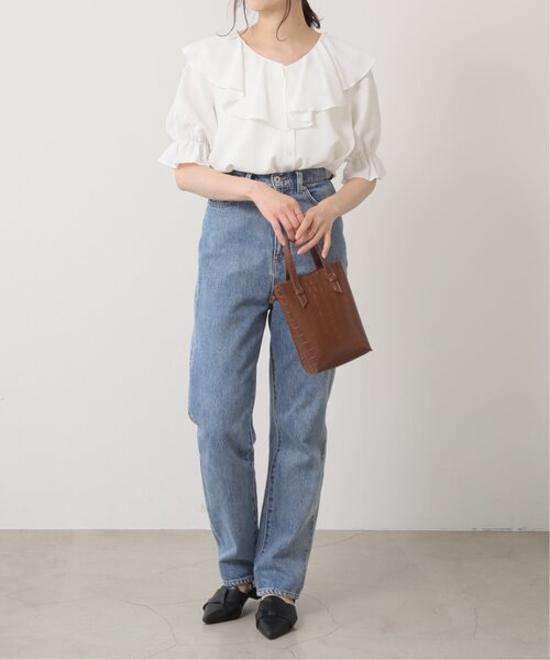 「RAY CASSIN」 半袖ブラウス FREE ベージュ レディース_画像5