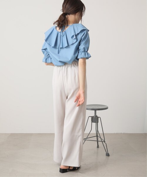 「RAY CASSIN」 半袖ブラウス FREE ベージュ レディース_画像10