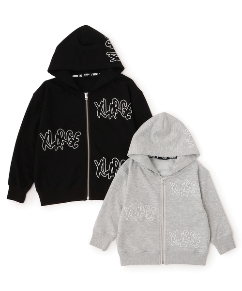 XLARGE KIDS（エクストララージ キッズ） パーカー 総ロゴジップ