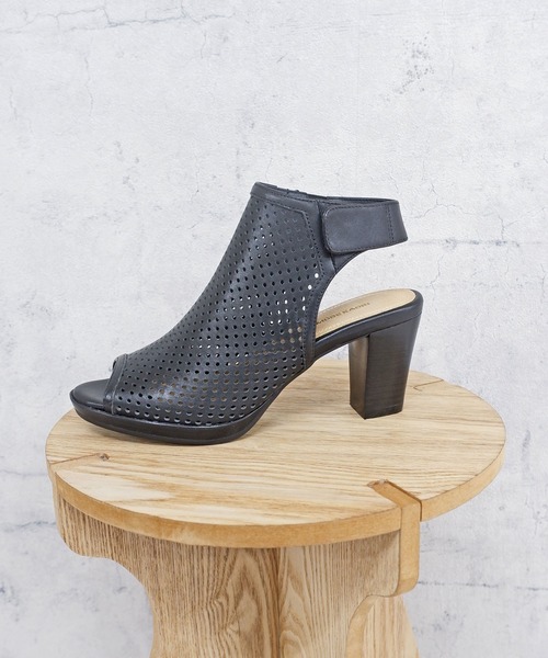 「MODE KAORI」 ヒールサンダル 23cm ブラック レディース_画像9