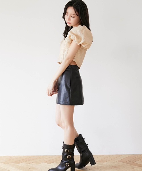 Luan（ルアン） ブーツ 「Luan」BELTED MIDDLE BOOTS/ベルト付きミドル