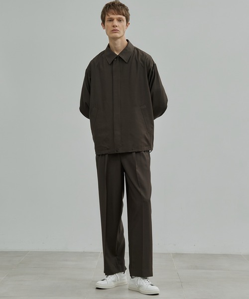 ユナイテッドトウキョウ　メンズ　パンツ　ブラウン　PANTS サイズ2 新品 サイドプリーツスラックス（その他パンツ）｜UNITED TOKYO