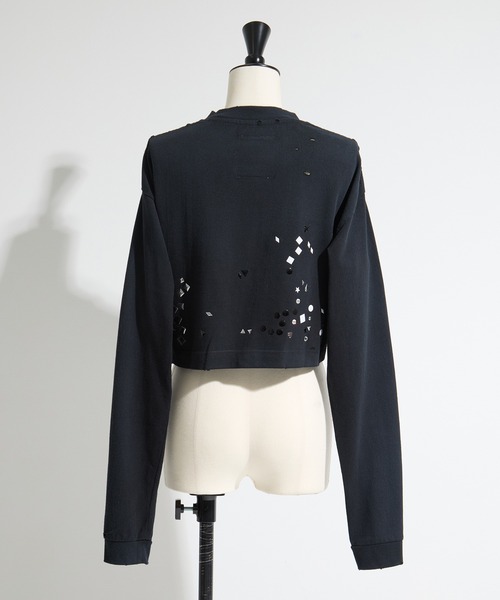 トップス Mihara Yasuhiro Cropped Long Sleeve MAISON MIHARA YASUHIRO（メゾン ミハラヤスヒロ） tシャツ 「MIHARA