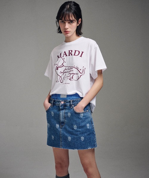 「Mardi Mercredi」 半袖Tシャツ FREE ベージュ系その他 レディース_画像6