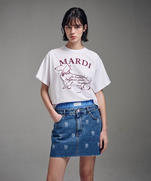 「Mardi Mercredi」 半袖Tシャツ FREE ベージュ系その他 レディース_画像9