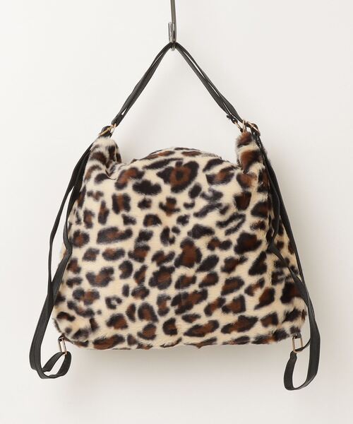 gossip!ロサンゼルス ショルダーバッグ バッグ Y2K ヒョウ柄 ファー