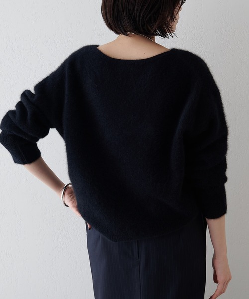 美品✨ ウィムガゼット カシミヤ100 ニット Vネック ウィムガゼット カシミヤ100% ニット セーター Vネック 白 オフ