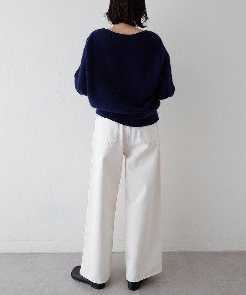 ウィムガゼット 23AW フォックス ウール Vネック プルオーバー ニット F フォックスウール Vネックプルオーバー｜ルミネのファッション通販