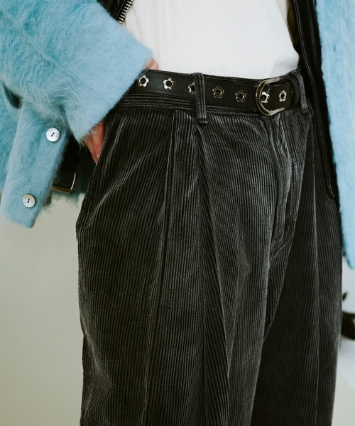 パンツ Camphor wood Camphor wood パンツ super baggy faded corduroy trousers / スーパー