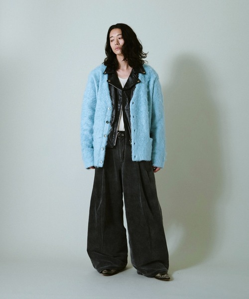 Camphor wood パンツ super baggy faded corduroy trousers / スーパー