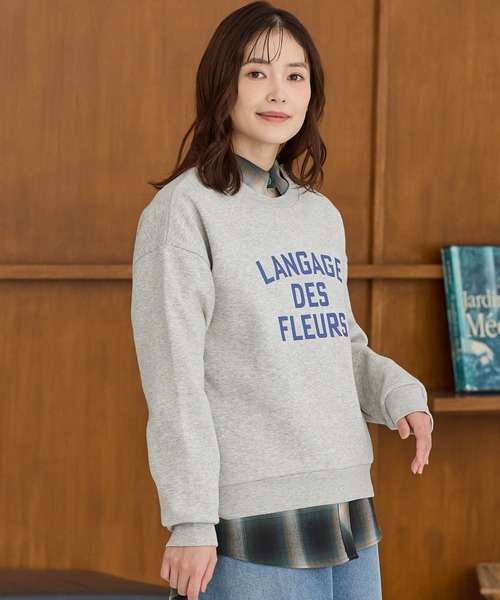 Honeys（ハニーズ） トレーナー スウェット 「ハニぽか」裏起毛ゆる