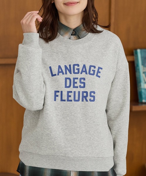 Honeys（ハニーズ） トレーナー スウェット 「ハニぽか」裏起毛ゆる